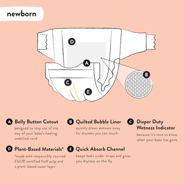 Buy Honest Company Clean Conscious Diapers – Hypoallergenic & Leakproof (72 Count) - Image 6